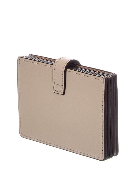 Furla Gray Sfera Leather Card Case