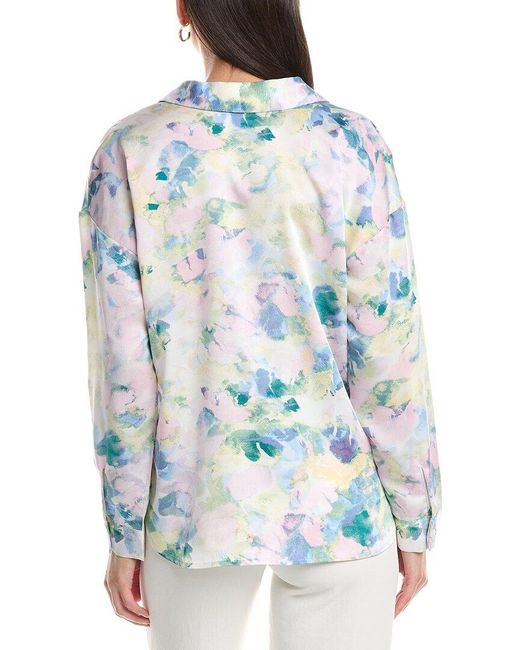 Tahari Blue Top