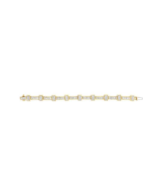 Haus of Brilliance Metallic 14K.39 Ct. Tw. Diamond Link Bracelet
