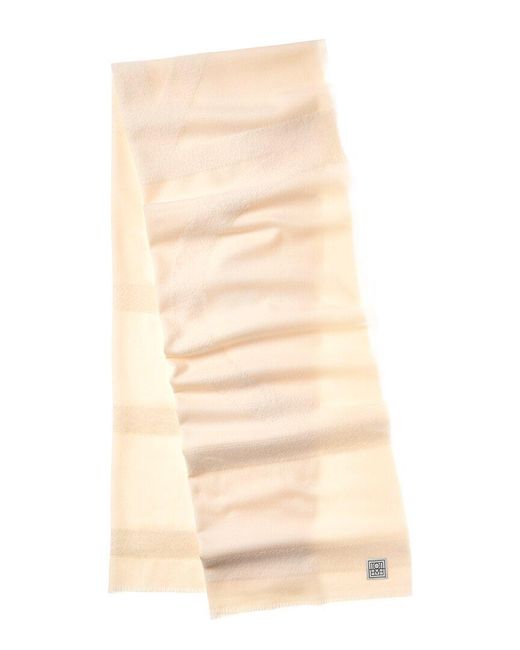 Totême Natural Wool & Alpaca-Blend Scarf