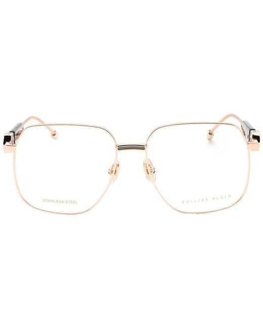 Philipp Plein Metallic Vpp126S 57Mm Optical Frames