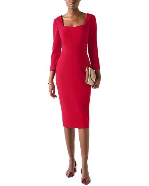 L.K.Bennett Red Altyn Dress