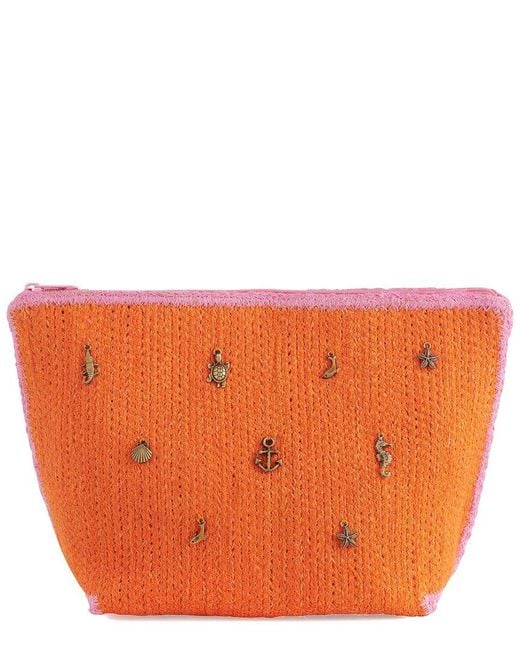 Shiraleah Orange Cici Zip Pouch