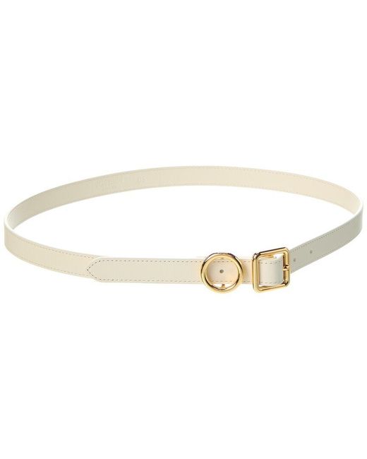 Jacquemus White Leather Belt