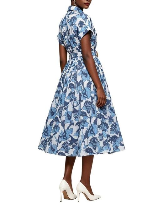 Linda Charm Blue Shirt Dress