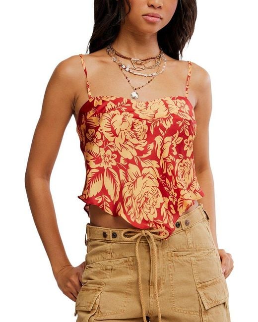 Free People Red Might Be Something Top