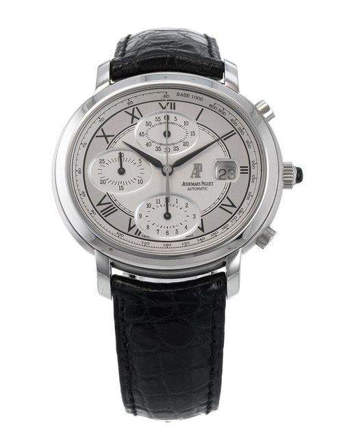 Audemars Piguet Gray Millenary Chronograph Watch, Circa 2000 (Authentic Pre- Owned)