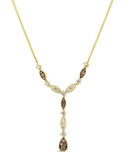 Le Vian Metallic Le Vian Mosaic Collection 14K 0.10 Ct. Tw. Diamond Adjustable Necklace