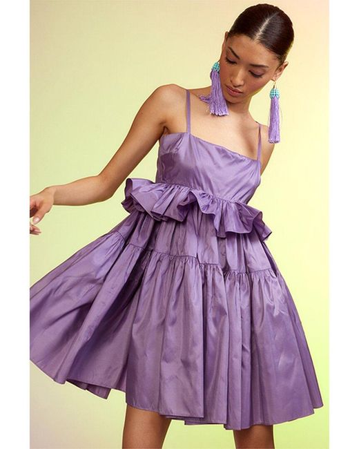 Cynthia Rowley Purple Nikki Silk Dress