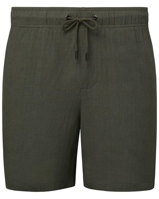 Onia Green Classic Linen-Blend Short for men