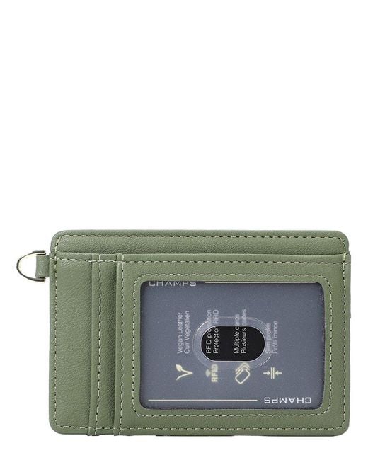 CHAMPS Green Iconic Card Holder