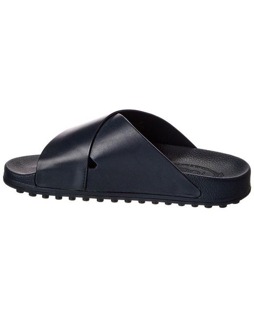 Tod's Blue Leather Sandal for men