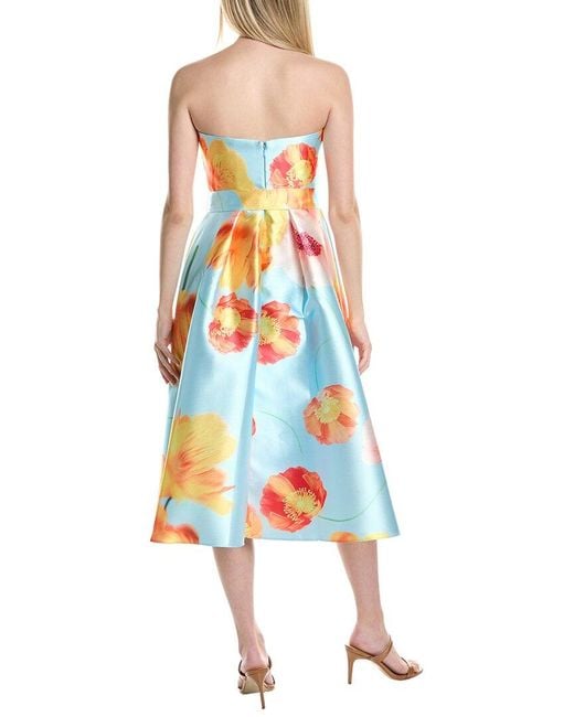 Rene Ruiz White Mikado Midi Dress