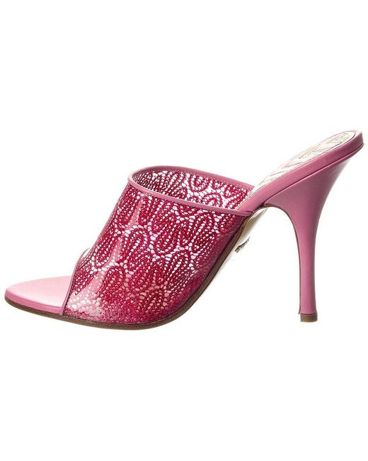 Missoni Pink Vinyl & Leather Sandal