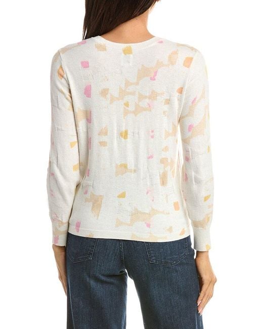 NIC+ZOE White Mod Mix Sweater