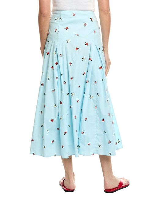 Solid & Striped Blue The Gael Skirt