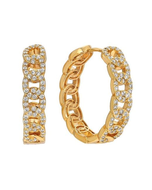 Eye Candy LA Metallic Cz Hoop Earring
