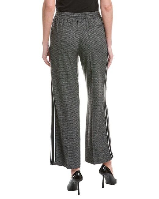 Nicole Miller Gray Puppytooth Pant