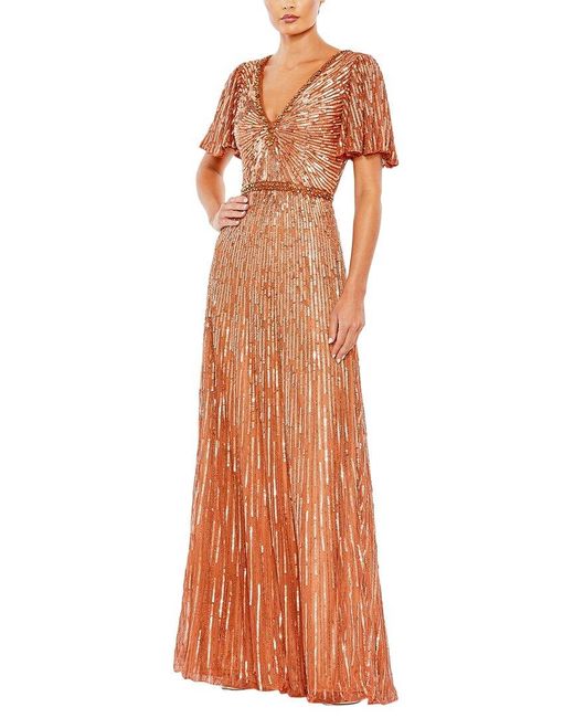 Mac Duggal Orange Gown