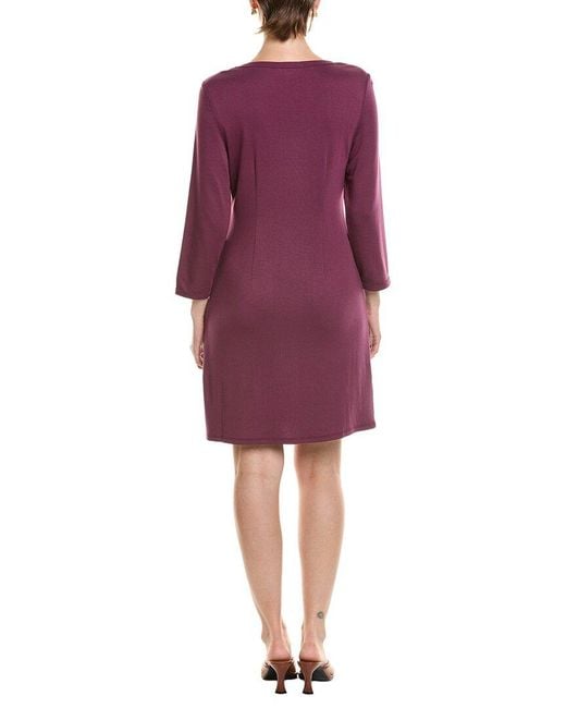 Tommy Bahama Purple Darcy 3/4 Sleeve Short Dress