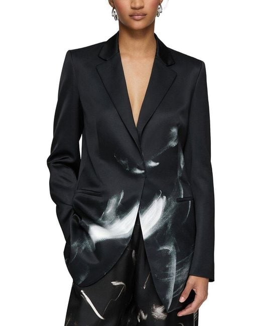 Lafayette 148 New York Black Elongated Blazer