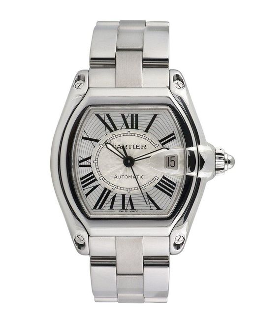 Cartier Gray Roadster Watch, Circa 2000S (Authentic Pre-Owned) for men