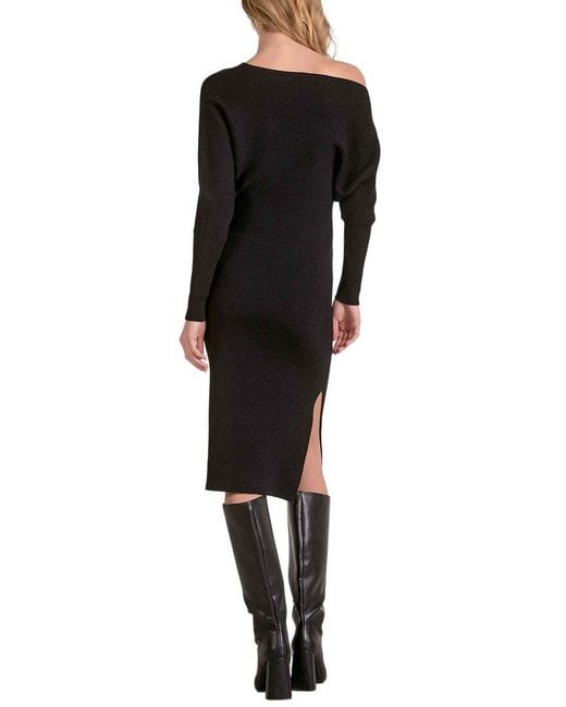 Elan Black Midi Dress