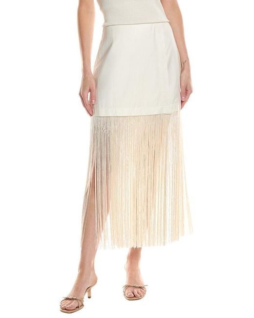 Sea Natural Pari Fringe Skirt