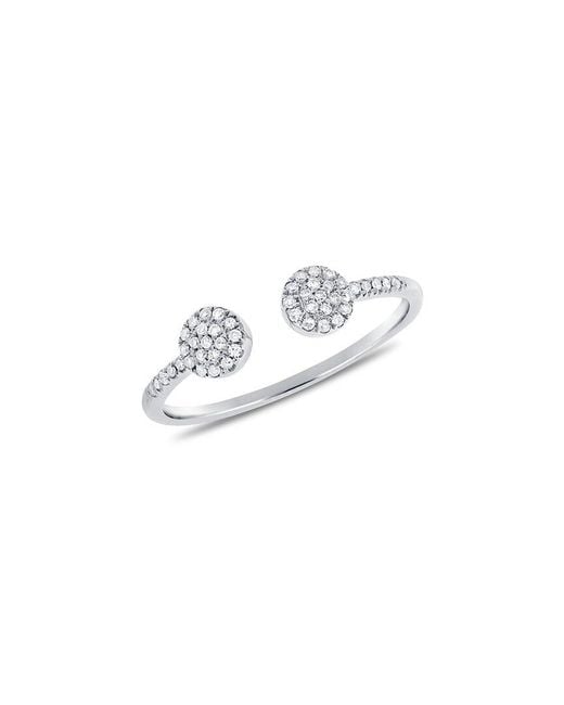 Sabrina Designs White 14k 0.13 Ct. Tw. Diamond Half-eternity Ring