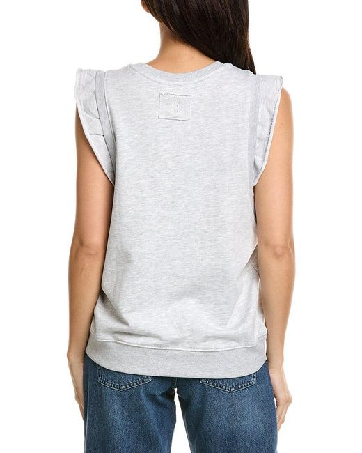 Free People White Movement Flutter Tank
