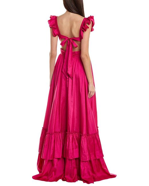 Mac Duggal Pink Open Back Gown