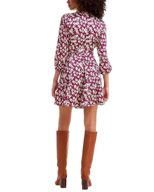 Draper James Red Jordan Long Sleeve Wrap Dress