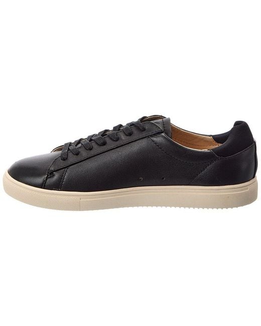 Reiss Blue Clae Bradley Leather Sneaker for men