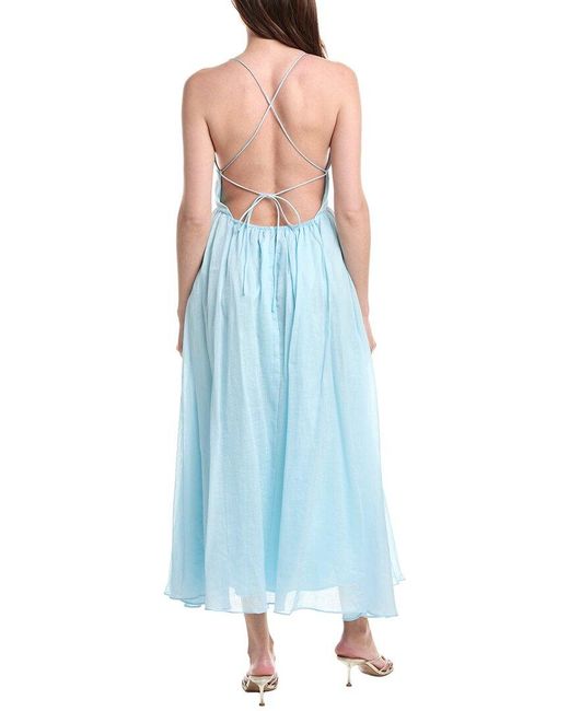 Bardot Blue Arletha Halter Maxi Dress