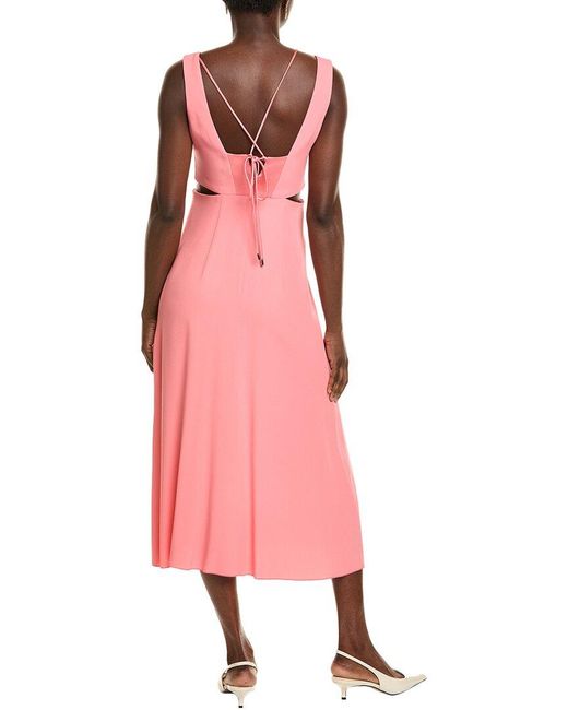 Boss Pink Dibea Midi Dress