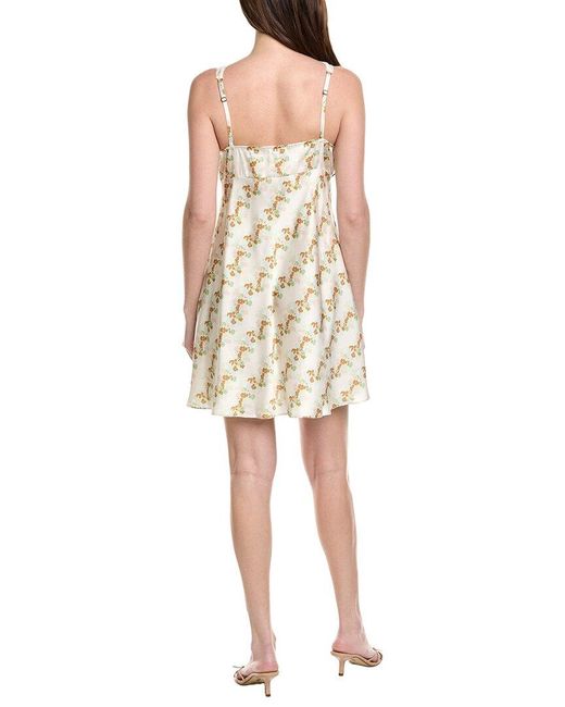 Free People Natural Countryside Printed Mini Dress