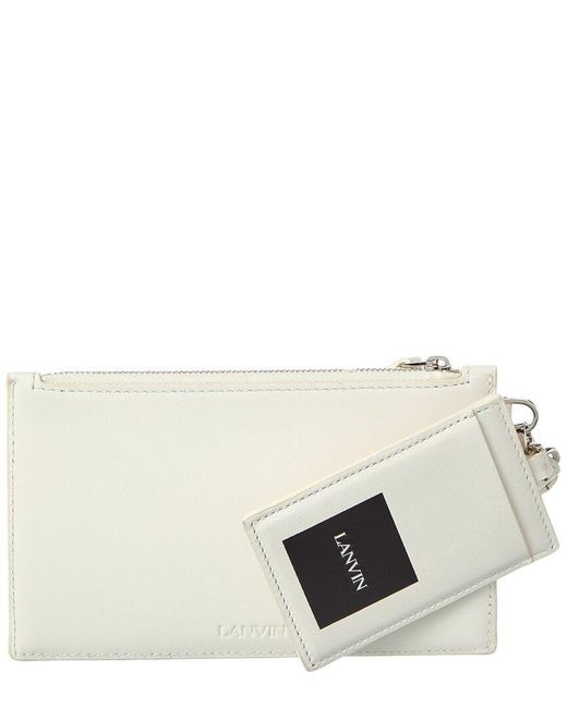 Lanvin White Leather Wallet for men