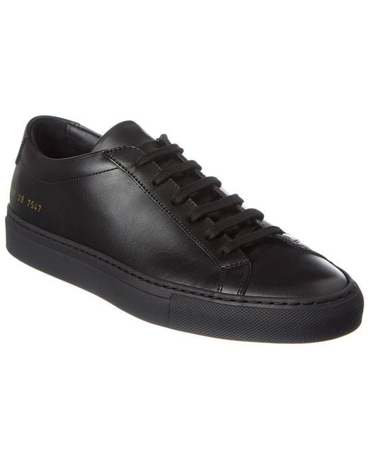 Common Projects Black Original Achilles Leather Sneaker