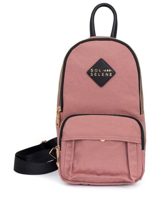 Sol And Selene Pink Hustle Sling Backpack