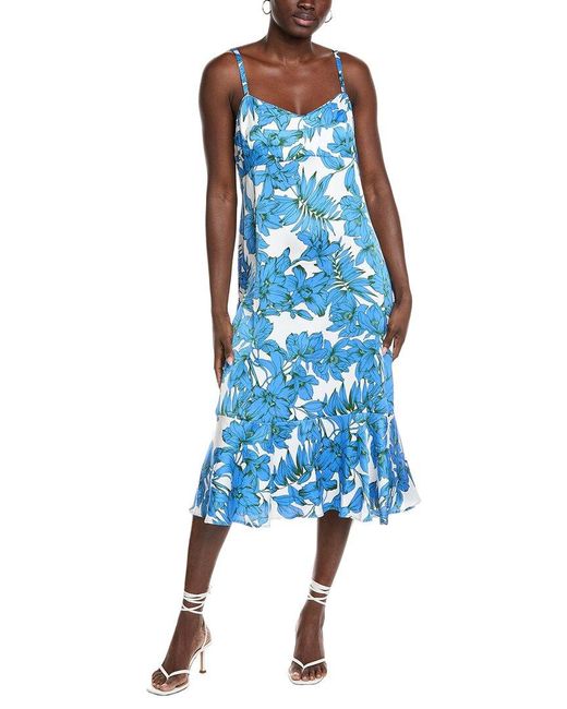 Cabi Blue Botanical Dress