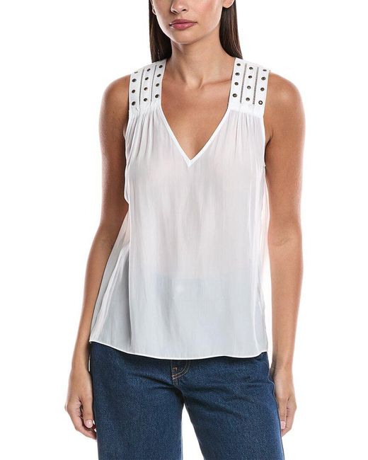Ramy Brook White Glenn Top