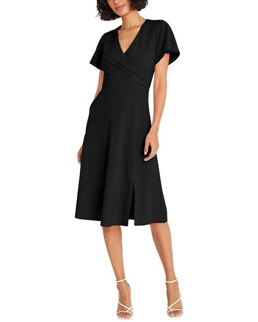 Maggy London Black Midi Dress