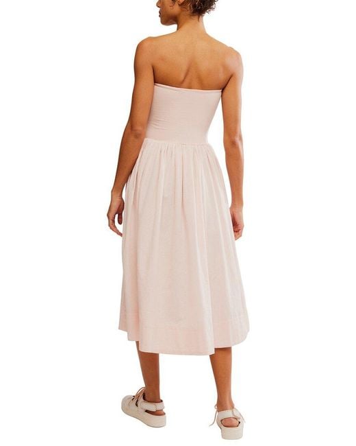 Free People Pink Onda Tube Dress