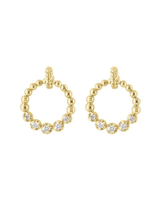 Effy Fine Jewelry Metallic 14K 0.25 Ct. Tw. Diamond Earrings