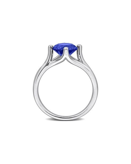Rina Limor Blue 2.00 Ct. Tw. Lab-Grown Sapphire Solitaire Ring