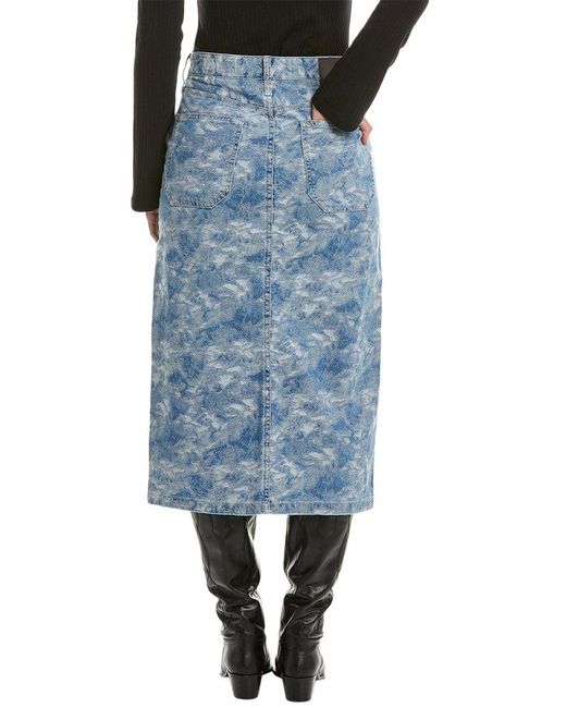 Rag & Bone Blue Sid Maxi Skirt