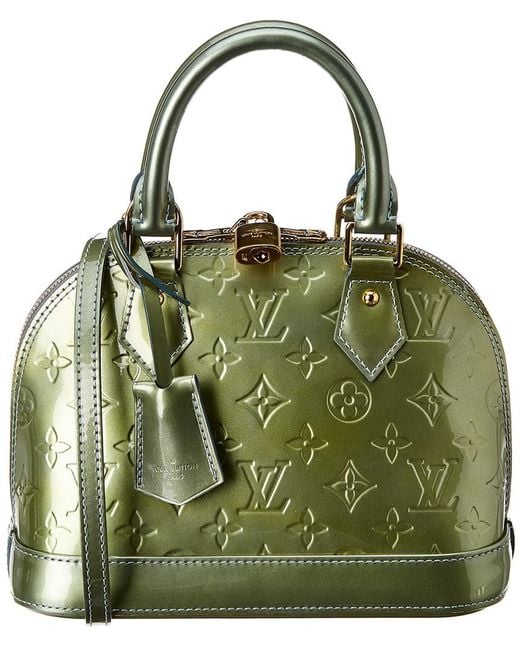 Budoir Vintage - LOUIS VUITTON alma bag, dark green, patent leather, price  650€ sale price 550€
