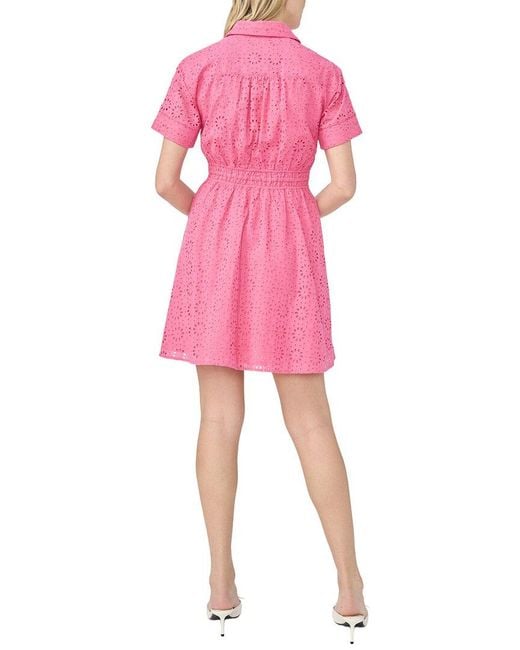Cece Pink Belted Shirtdress