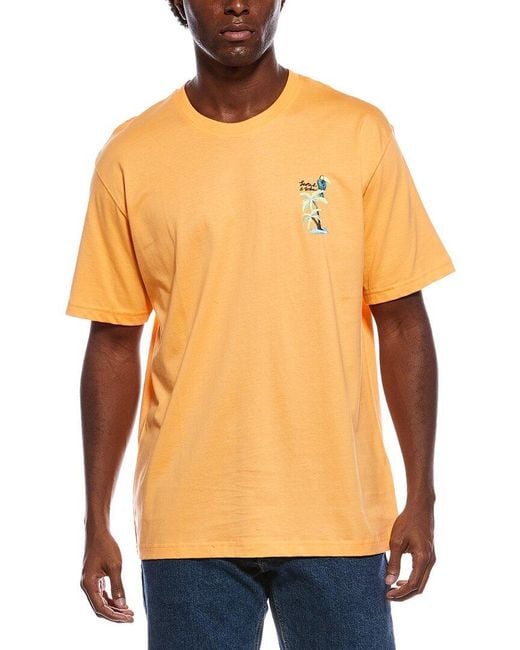 Scotch & Soda Orange Graphic T-Shirt for men
