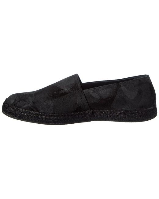RTA Black Ambroos Suede Espadrille for men
